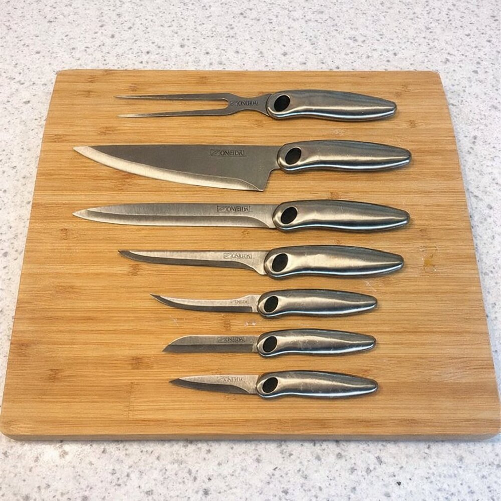 ONEIDA Contoura Immaculate Collection Stainless Steel Full Tang Cutlery Set 7 PC